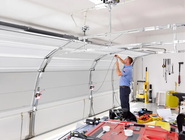Garage door cable repair service by Worthington Garage Door Repair in Worthington