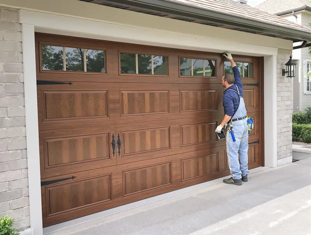 Custom garage door showcase by Worthington Garage Door Repair in Worthington