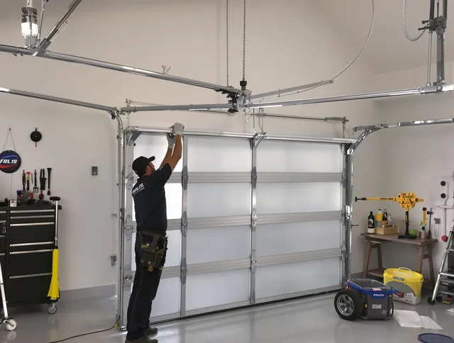 Worthington Garage Door Repair certified team performing precision garage door installation in Worthington