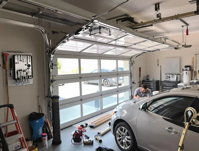 Garage door noise reduction service by Worthington Garage Door Repair in Worthington