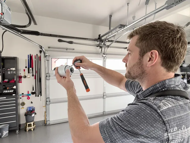 Garage door opener repair service by Worthington Garage Door Repair in Worthington