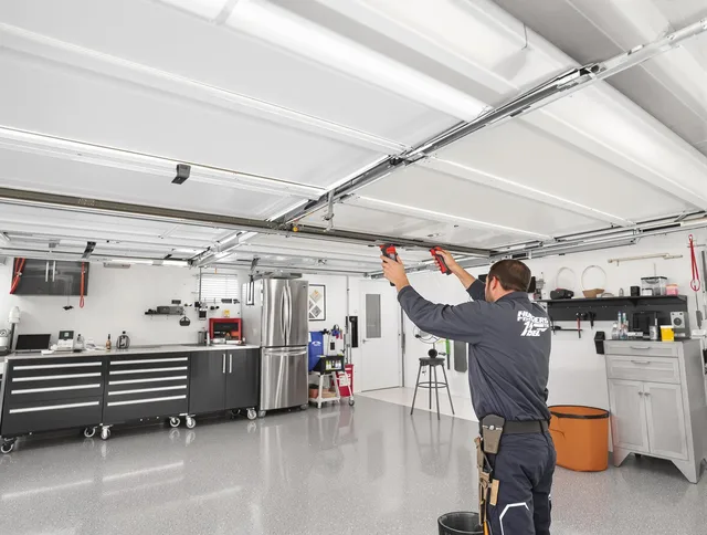Overhead garage door repair service by Worthington Garage Door Repair in Worthington