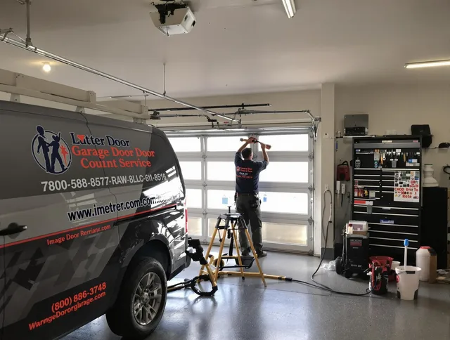 Worthington Garage Door Repair team performing same-day garage door repair in Worthington