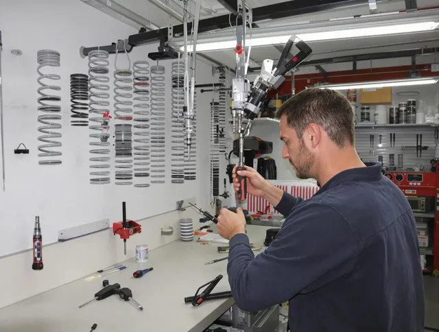 Worthington Garage Door Repair safety certified technician performing precision spring replacement in Worthington